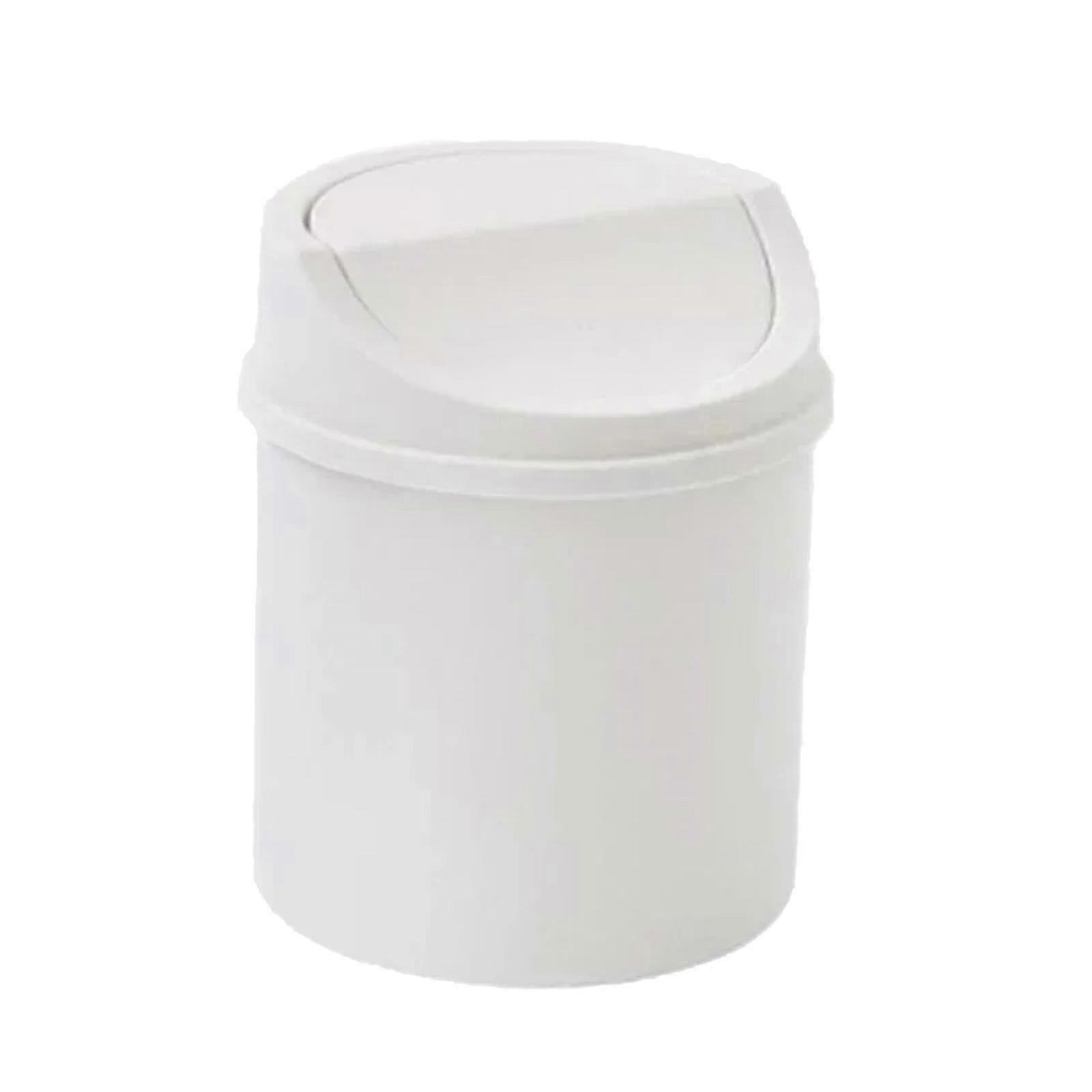 Simple Compact Desk Bin Dustproof Lid