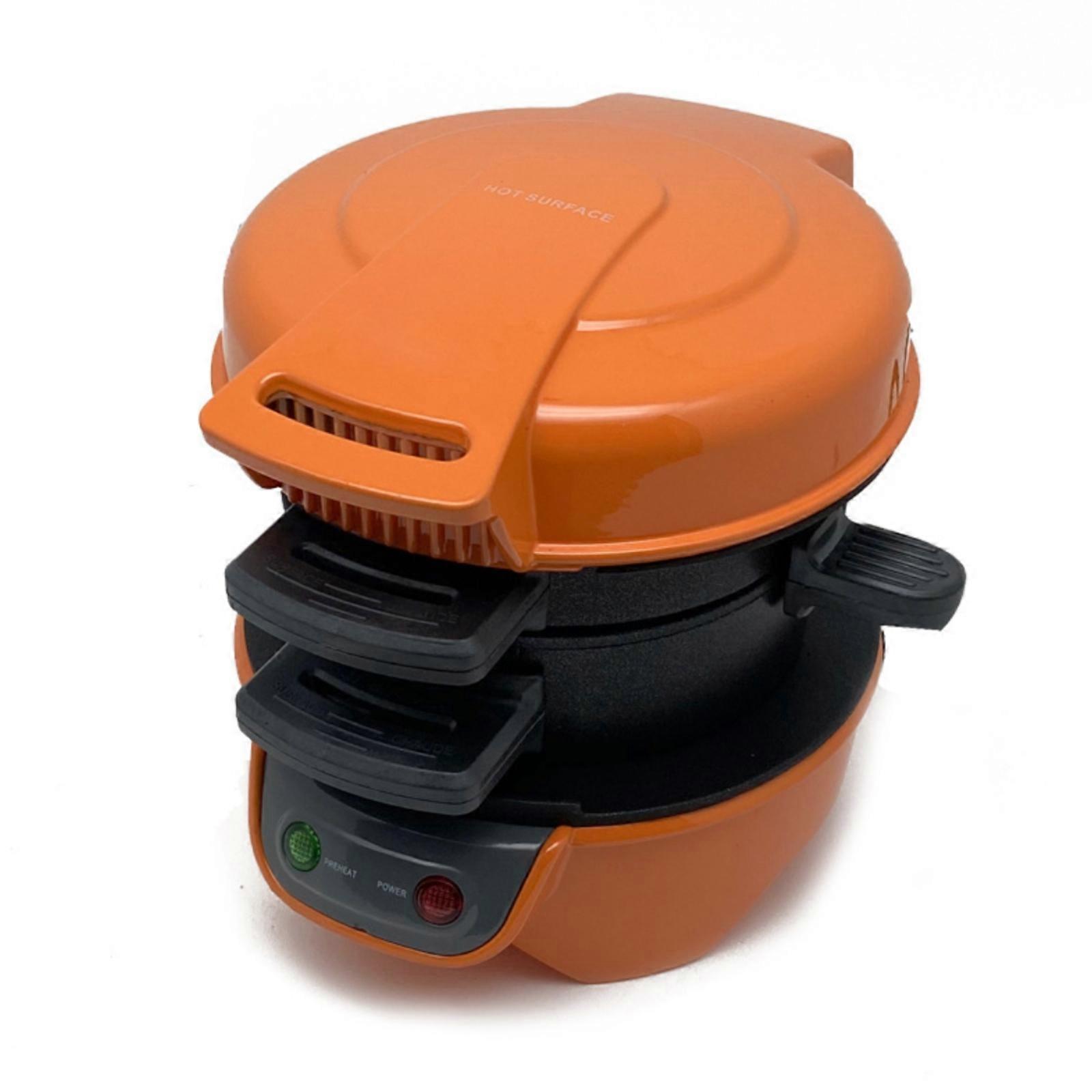 Burger Maker Countertop Burger Press with Heating Plates Compact Breakfast Maker