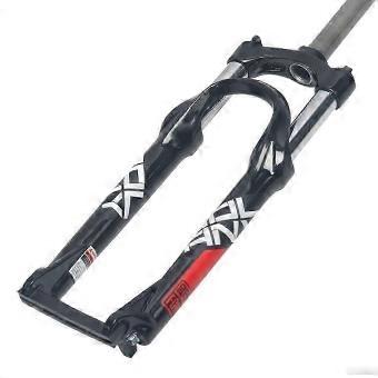 2026 Suspension Fork 24 Inch Aluminum Alloy MTB Bicycle 11/8'' Straight Tube Pneumatic Shock Absorber Disc Brake (Color: Black)