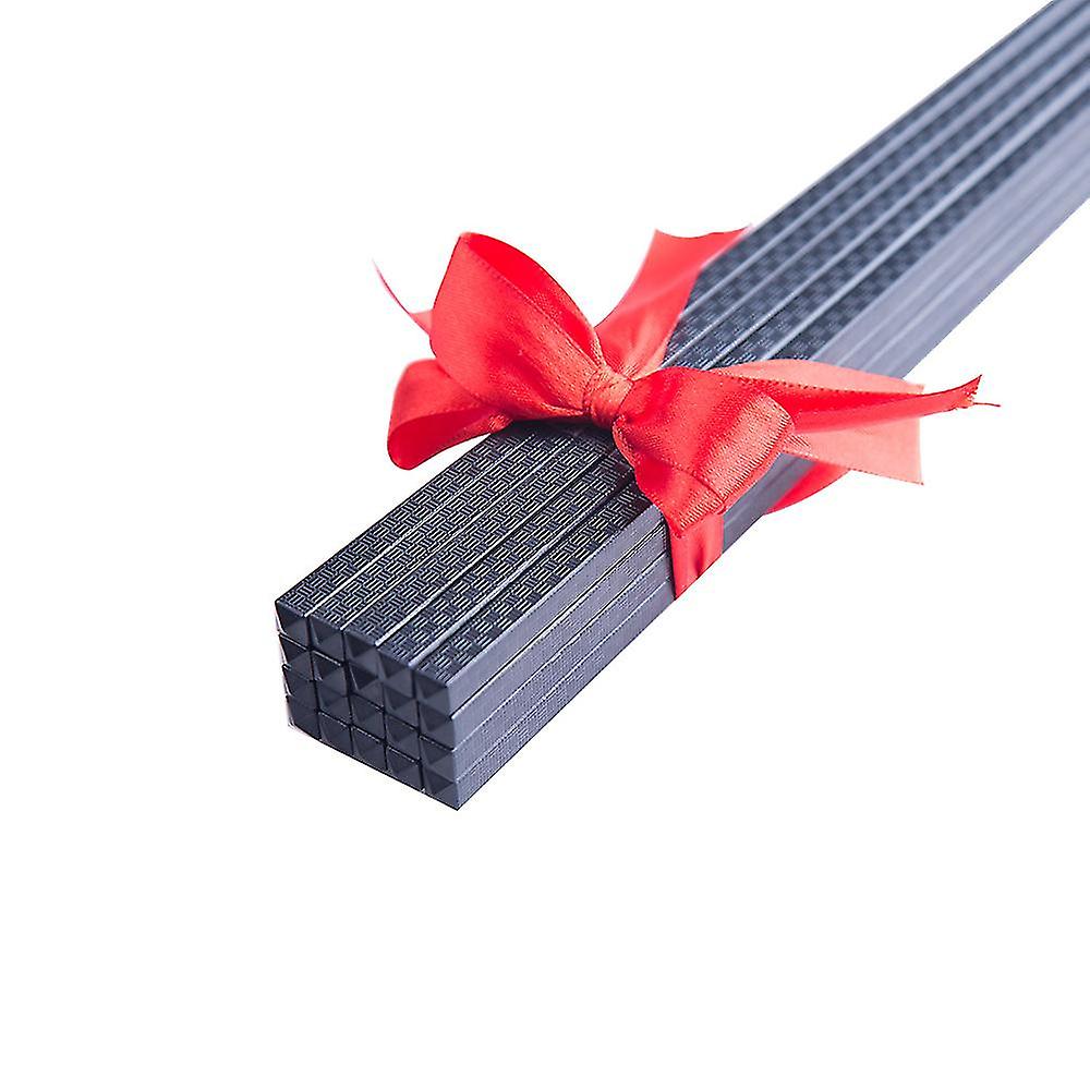 10pcs Chopsticks Alloy Chopsticks Reusable Non-slip Chopsticks Dishwasher Safe