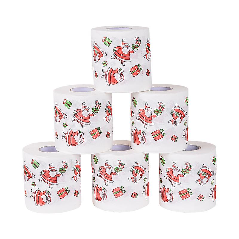 Funny Christmas Toilet Paper Festive Atmosphere Brightly Color Decor Suitable For Kitchen Classroom
