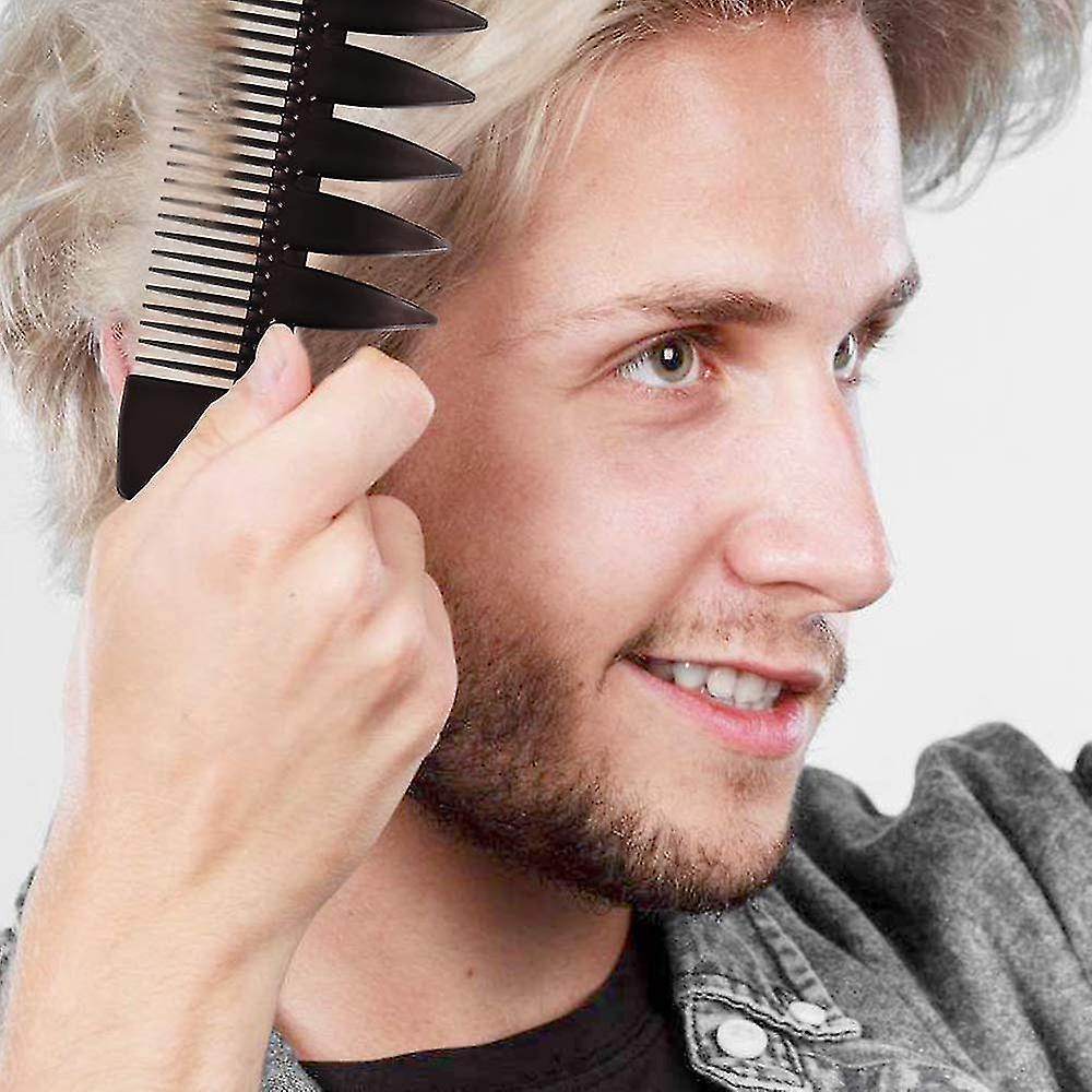 Friseurkamm-Set (4 Stück) – Breitzahnkämme Für Herrenstyling, Koteletten & Positionierung (ca. 15,3 Cm, ABS-Kunststoff)