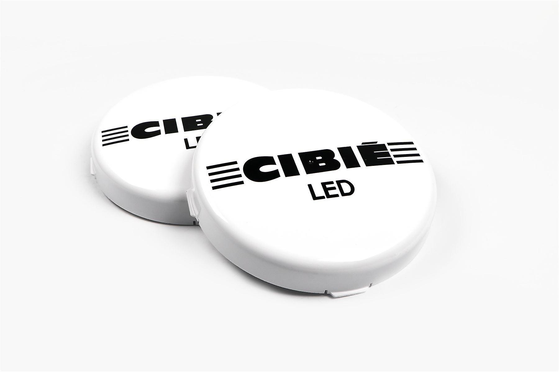 Cibie Oscar LED Front Spot Fog Light Headlight Cap Cover Set X2 9 Inch 23 Cm