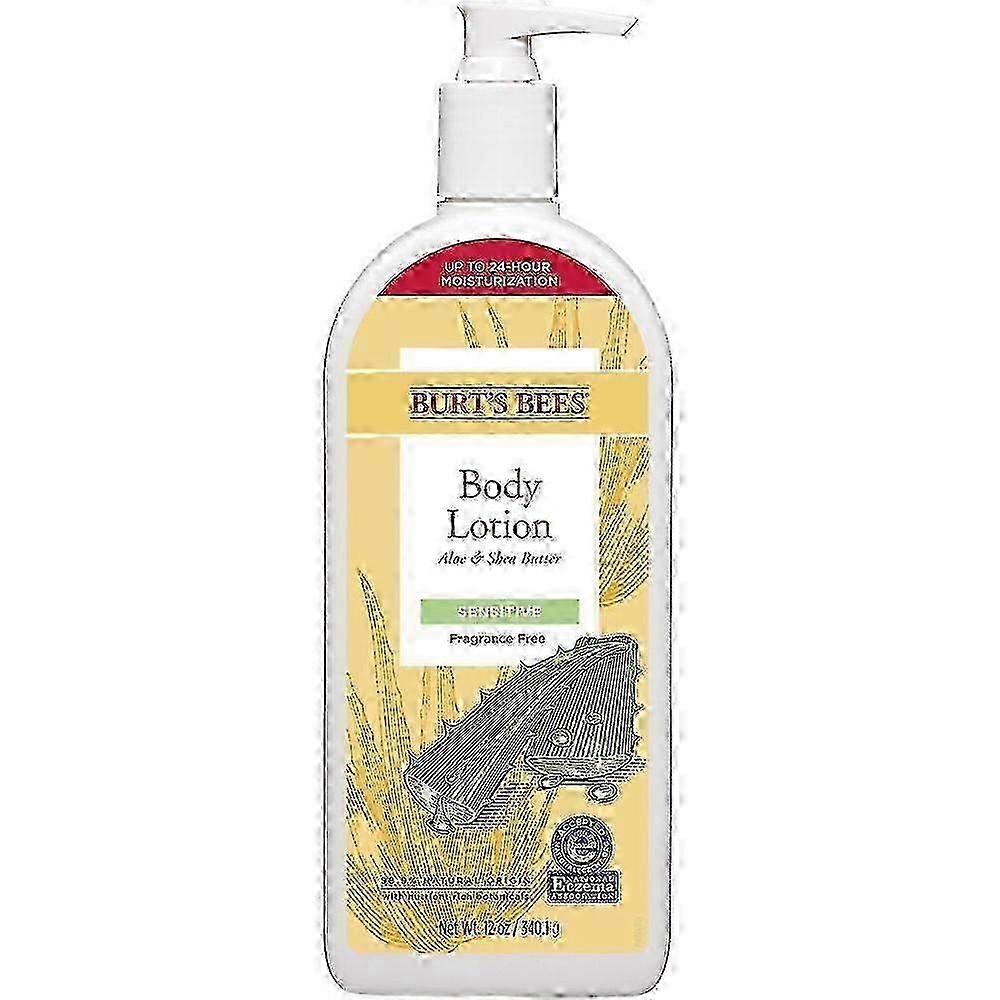 Burt's Bees敏感肌肤身体化妆水，含芦荟和乳木果油，12盎司