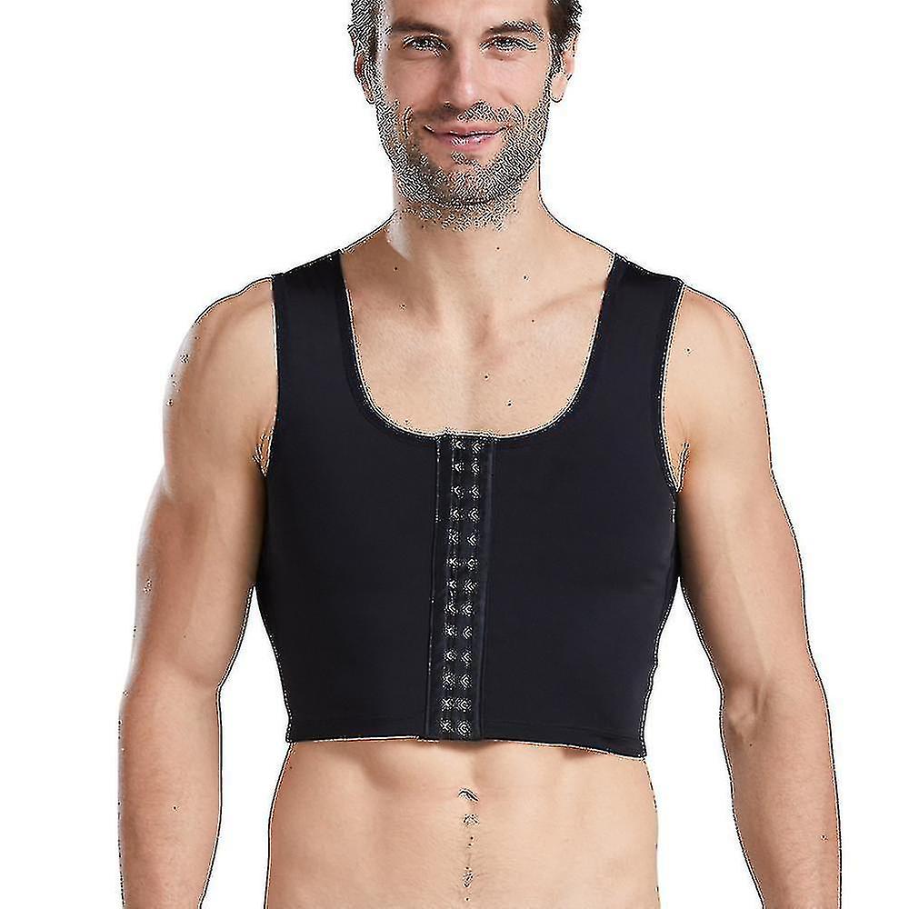 Mannen Afslanken Body Shaper Corset Tank Top Drieborst Compressie Vest Shapewear Ondershirts