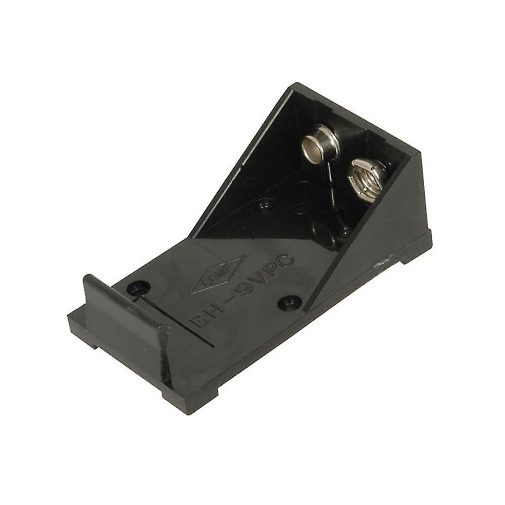Pc Mount Battery Holder 9V Moulded Corrosive Resistant Nickel Plated Springs