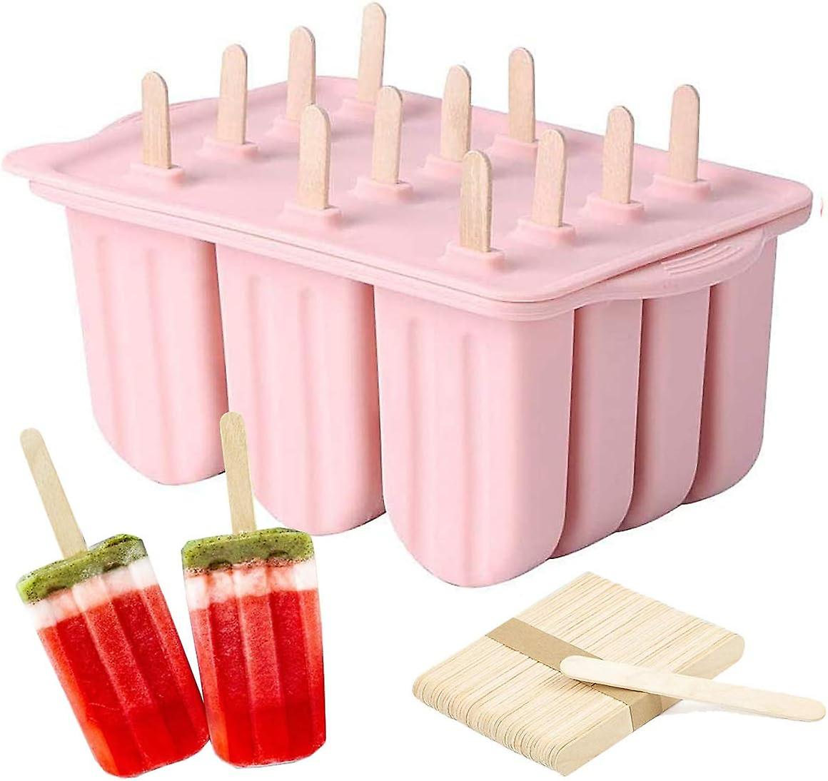 Reusable silicone mold without BPA, with 50 sticks (pink)
