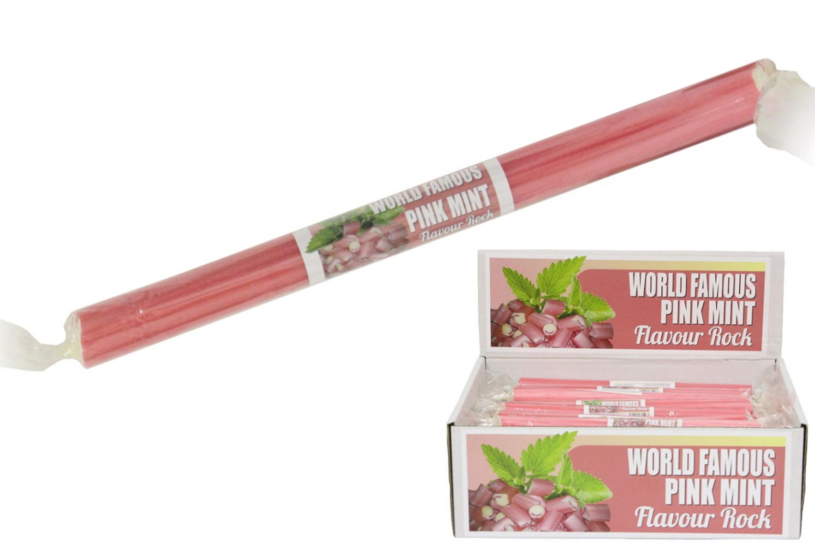 Pack de 20 palitos de roca de sabor medio - Pink Mint