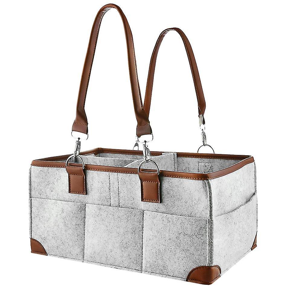 Baby Diaper Caddy Organizer Portable Storage Basket Essential Bag For Nursery Changing Table And Ca