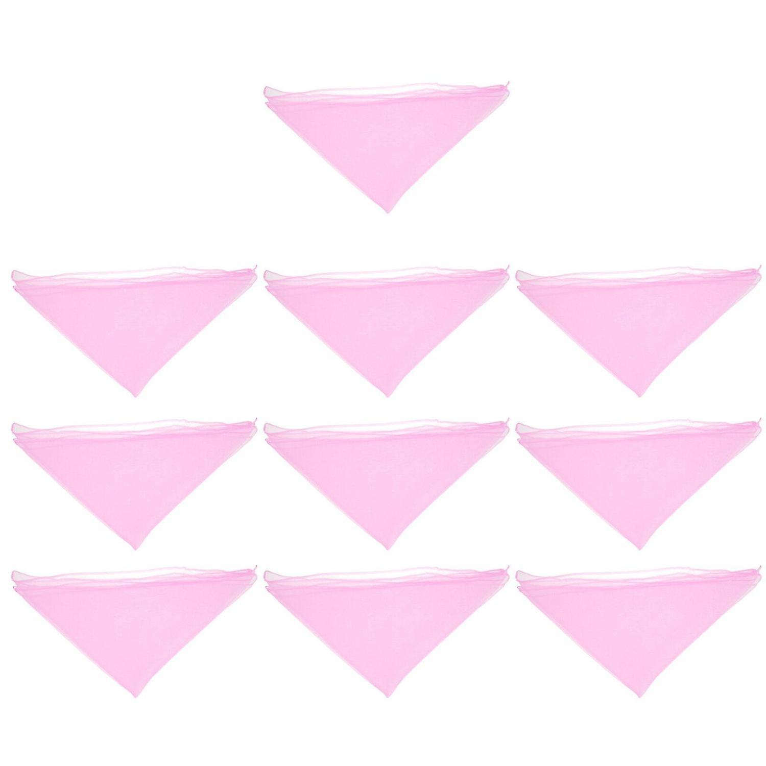 10pcs Silky Dance Performance Scarves Performance Props Small Plain Scarves