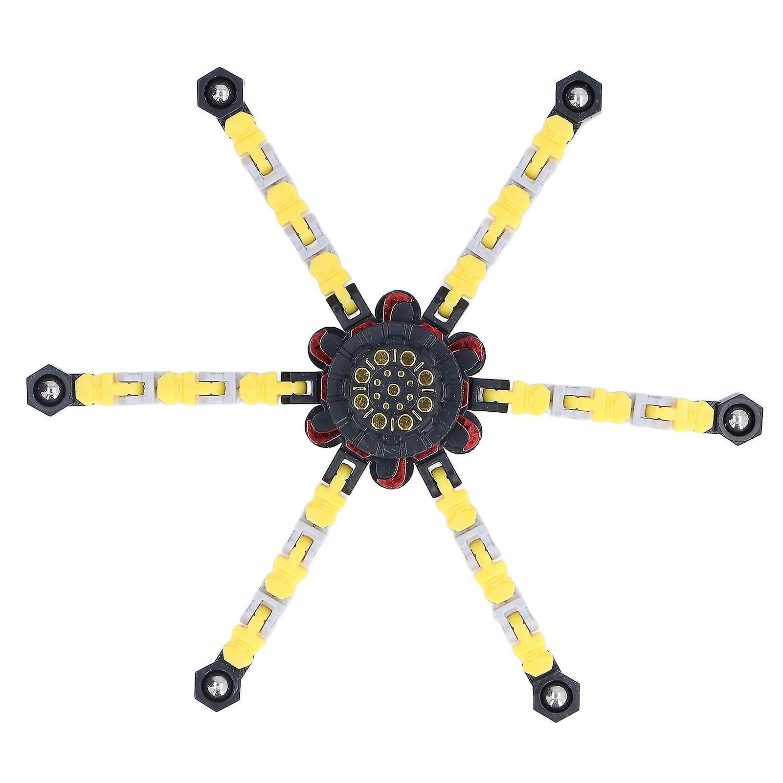 Yellow DIY Twisting Fingertip Toy - Stress Relief for All Ages