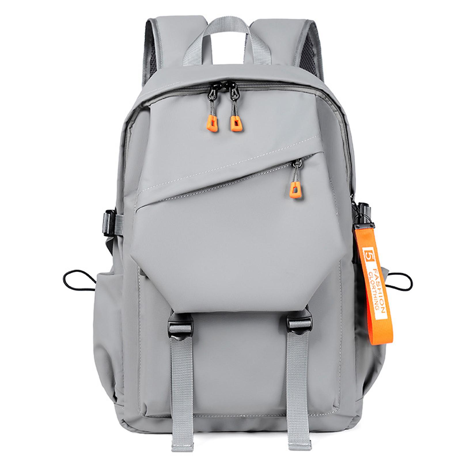 Simple Large-capacity Backpack Waterproof Wear-resistant Black Gray Backpack