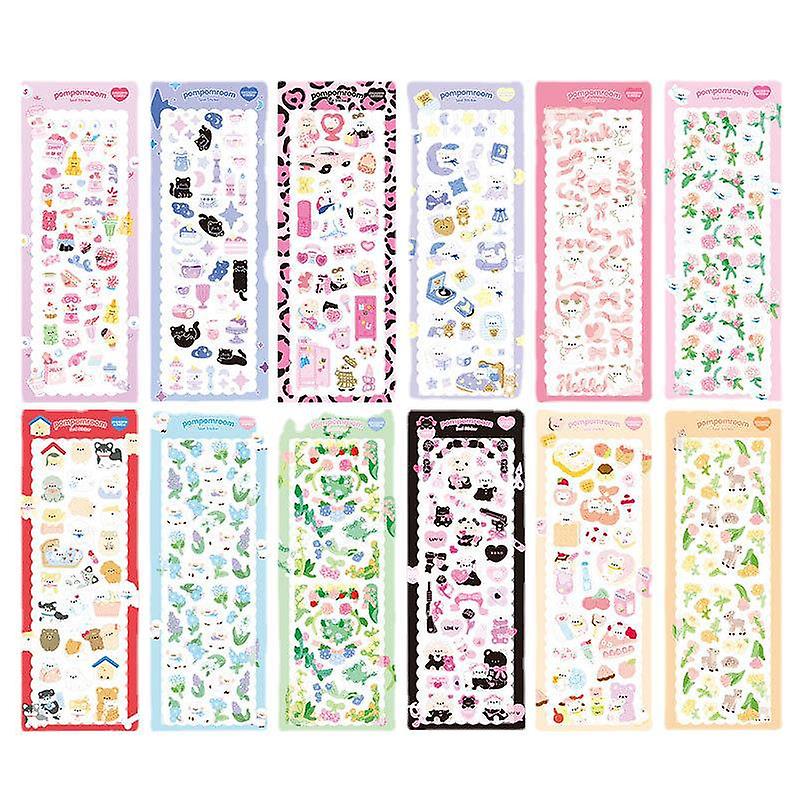 1Pcs Sticker Pack Cute Handbook Journal Fresh Diy Waterproof