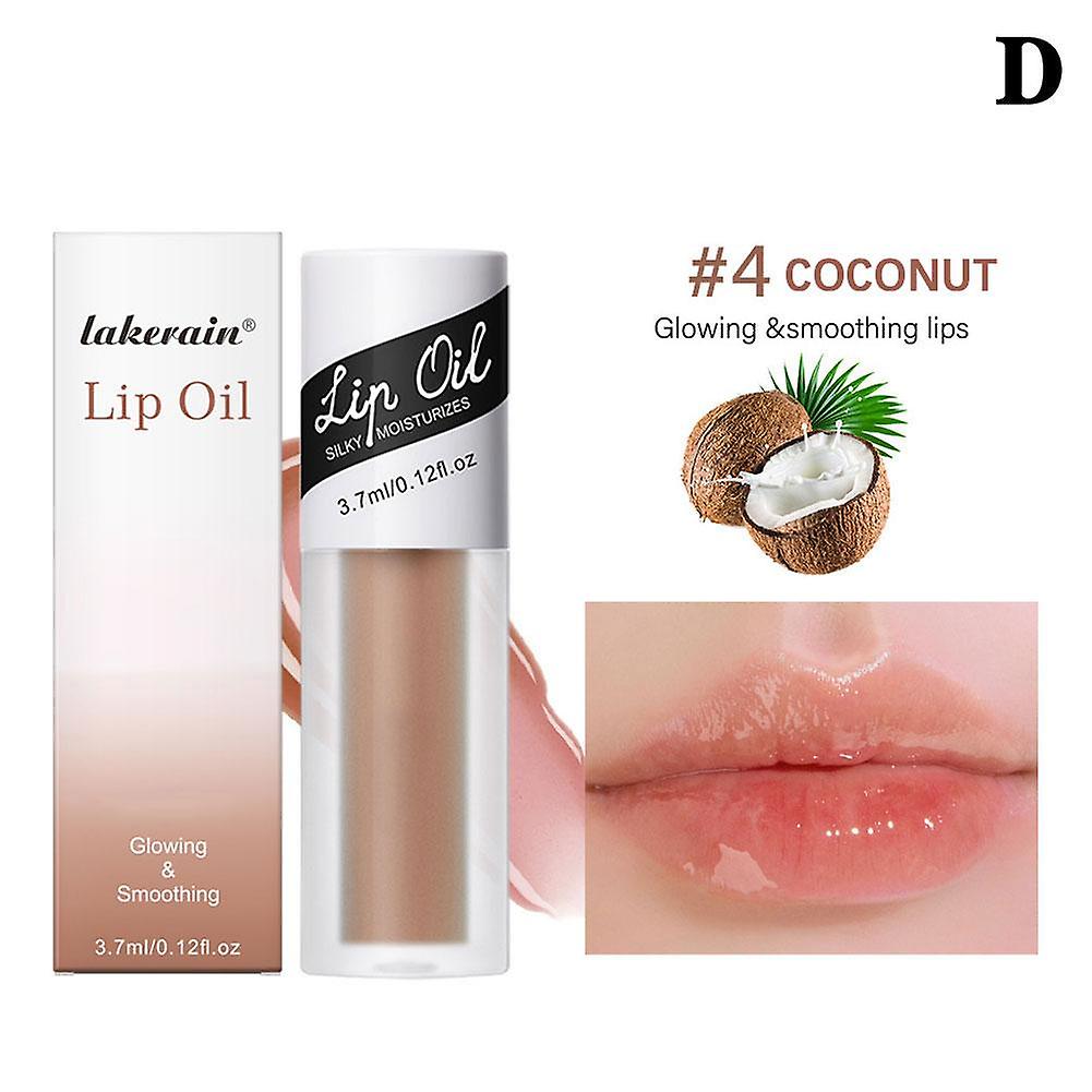 #4 coconut(D)$lakerain new lip oil moisturizing fruit flavor cross-border lip oil