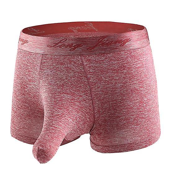 Male Underpants Solid Color Elephant Nose Sweat-absorbent U Convex Underwears