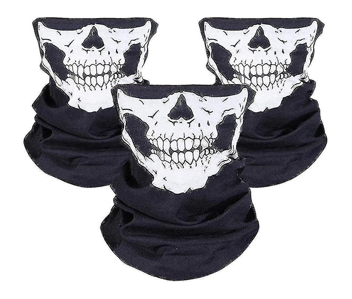 3 Pack Motorcycle Skull Mask