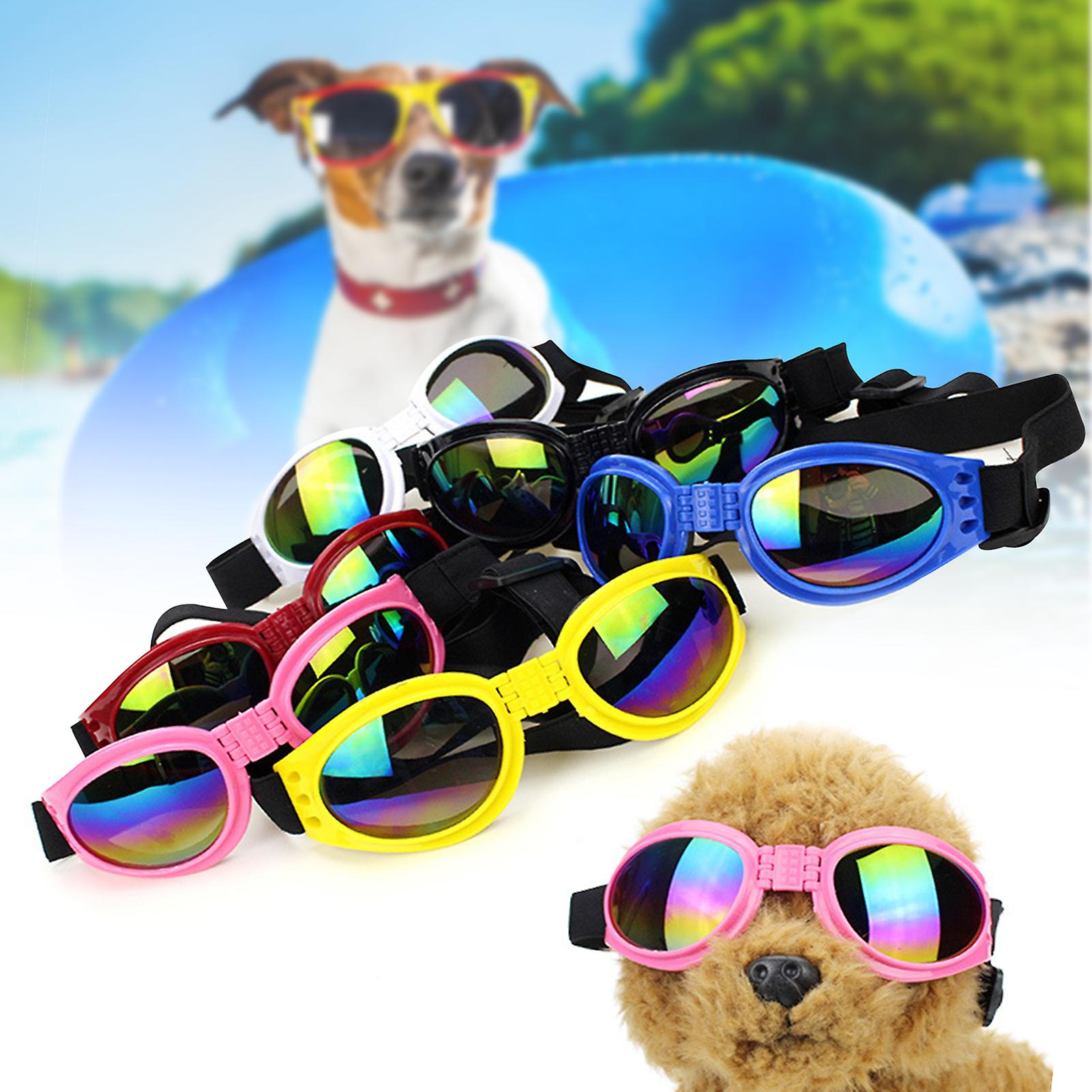 Foldable Dog Sunglasses Anti-stain Light-blocking Collapsible Eye Wear for Siking Climbing