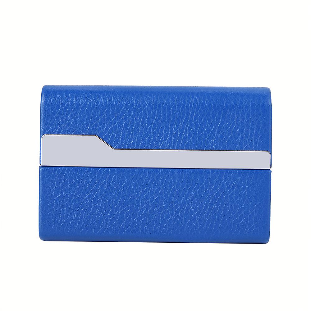 Portable Multi purpose PU Leather Cigarette Cigar Cards Storage Case Holder (Blue)