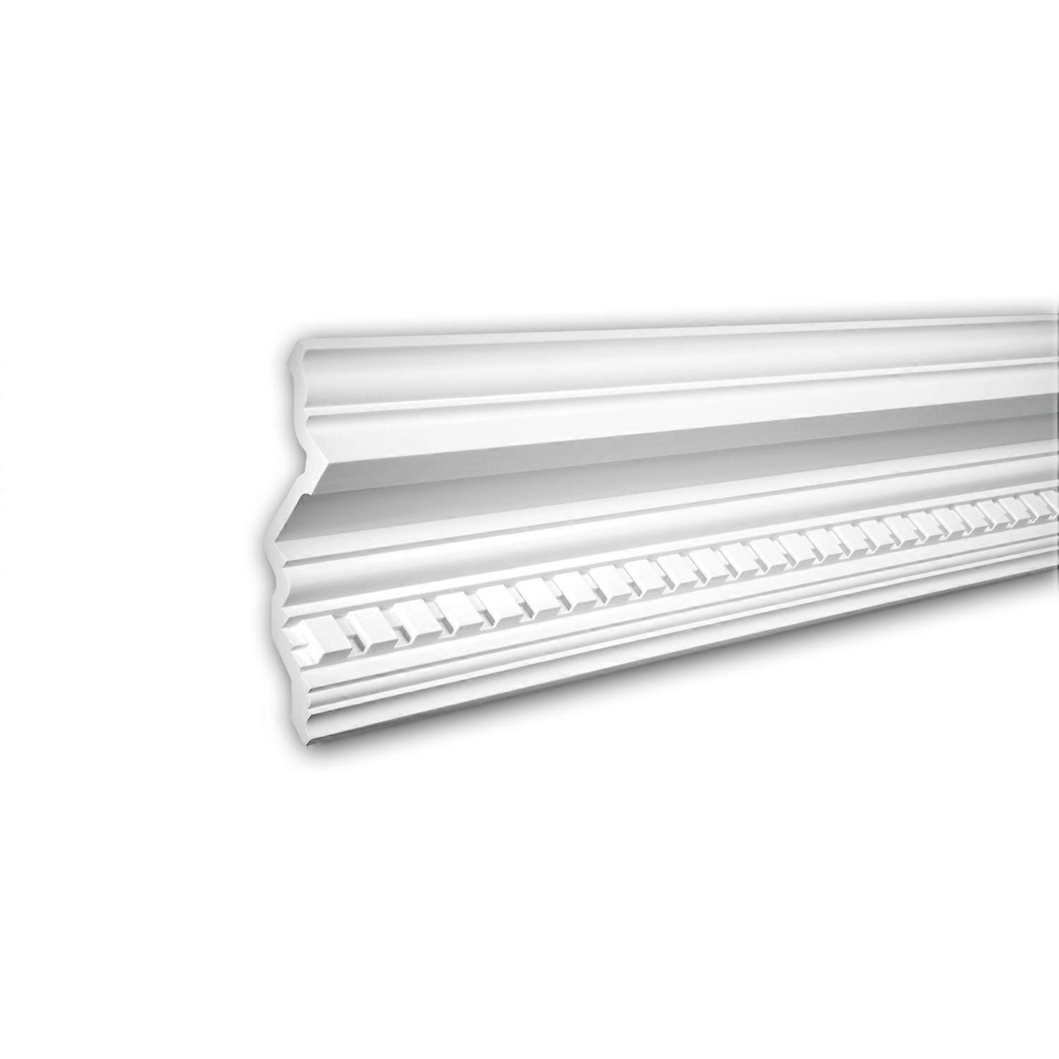 e-Delux GmbH 1 x Corniche 150110F Profhome blanc Polyuréthane prétraité léger, solide, indéformable