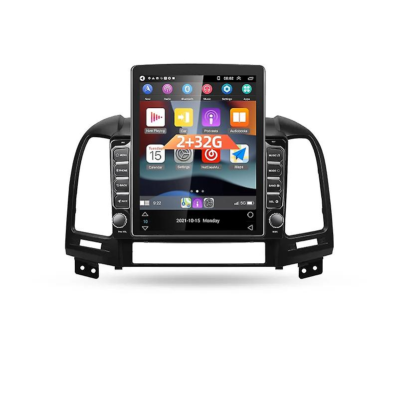 For Hyundai Santa Fe 2 2006-2012 Android Radio GPS Navigation Multimedia For Tesla Style 9.7 Inch