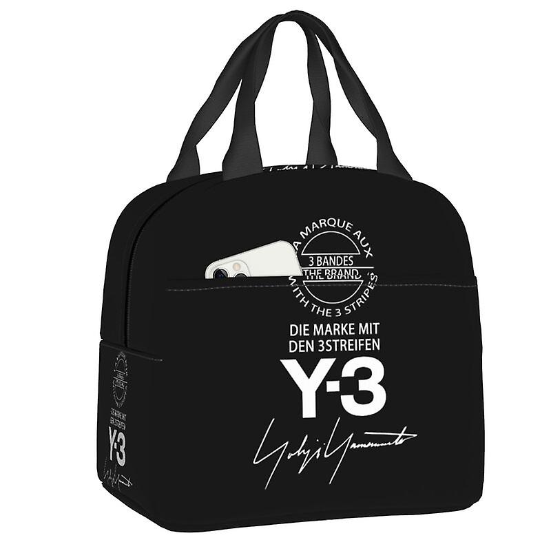 حقيبة غداء معزولة Yohji Yamamoto لمكتب المدرسة صندوق غداء مبرد حراري مانع للتسرب للنساء حقائب حمل حاوية طعام للأطفال
