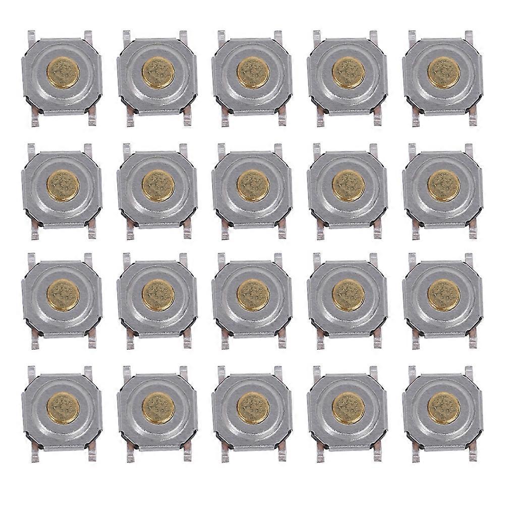 200Pcs Tactile Push Button Switch Brass Waterproof Light Touching Patch SMD 4 x 4 x 1.5