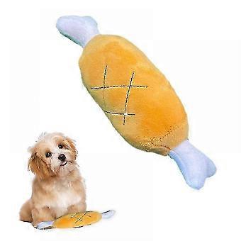 Dog Chewing Toy Interactive Small Dog Plush Toys Set Fruit Educational Squeaky Toys Satisfy Natural Urge To Chew Clean Teeth