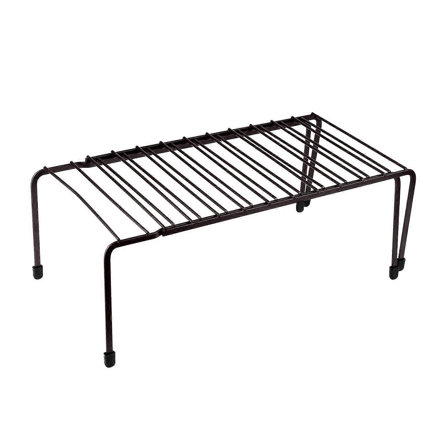 Expandable Kitchen Counter Metal Stackable Cabinet Shelf Bathroom Organizer Rack Holder