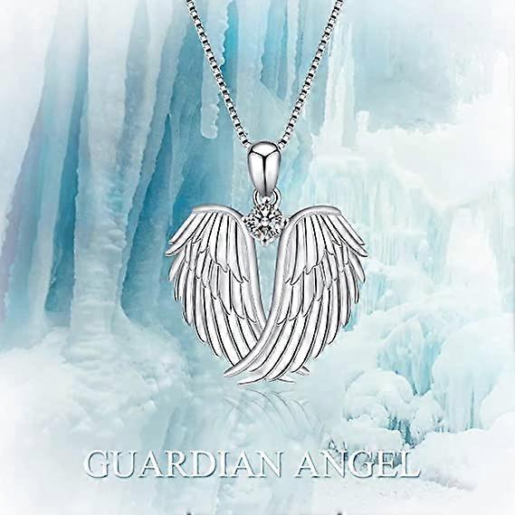 Guardian Angel Wings Ring - Dainty 925 Sterling Silver With Cubic Zirconia