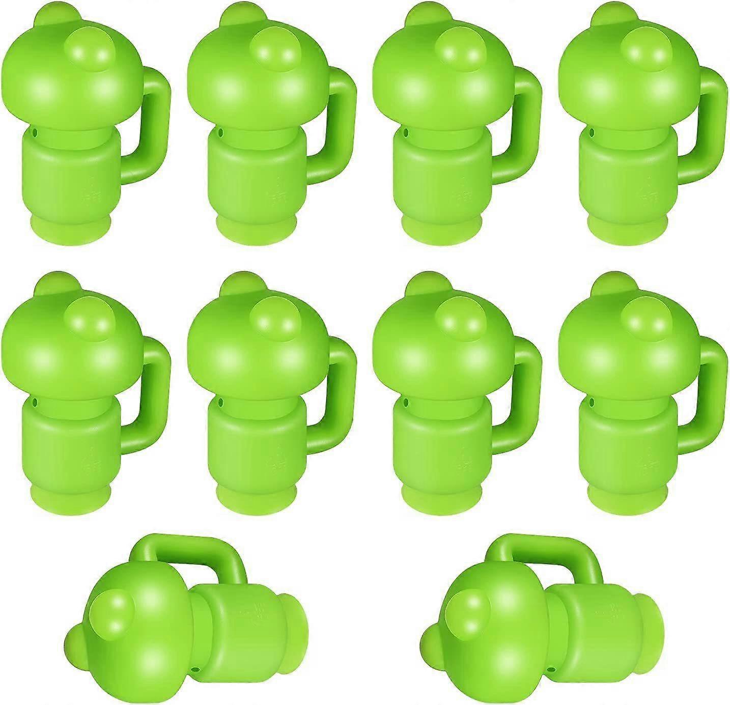 Trampoline Enclosure Pole Cap for Net Hook, 13 Pieces, Green