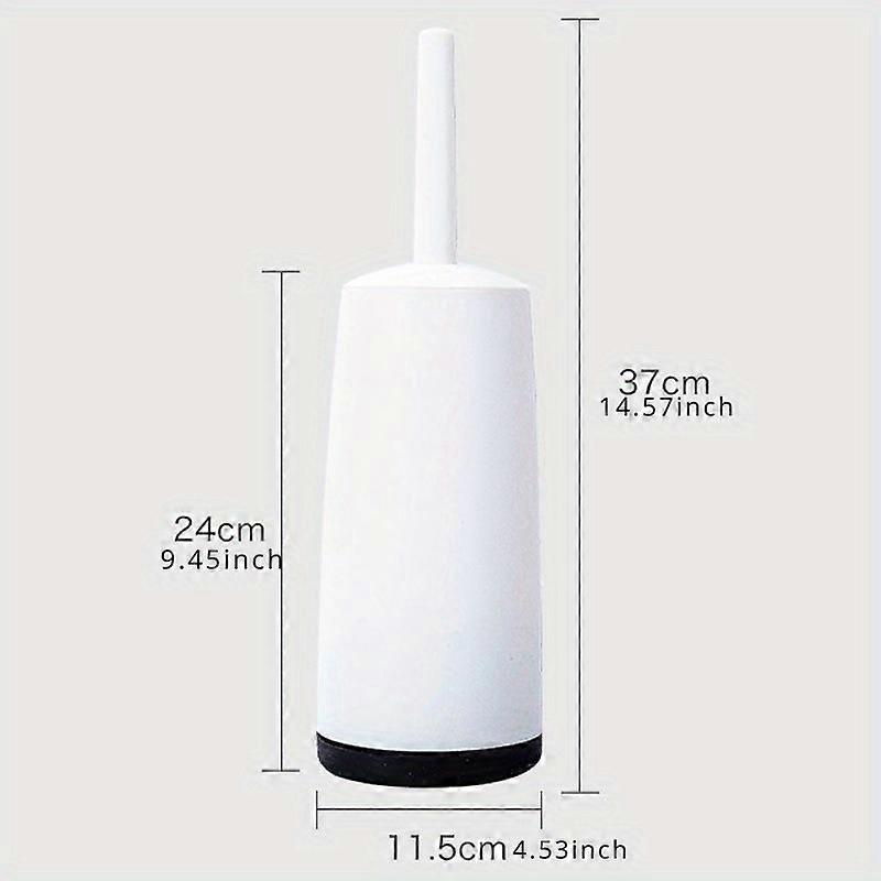 Sleek Japanese Toilet Brush Set - Innovative Non-Electric Design for Total Cleanliness - Durable Holder and Effortless Cleaning Solution