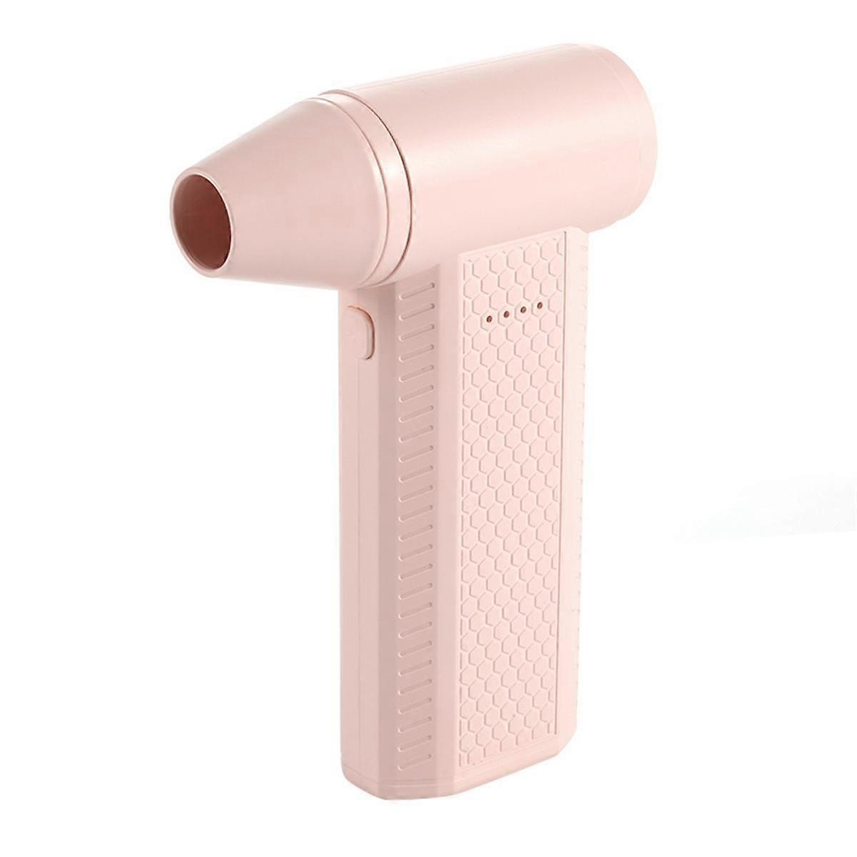 Mini Turbo Jet Fan Portable Handhold Air Duster 4 Levels Adjustable for Keyboard and Car Cleaning Hair Dry Pink