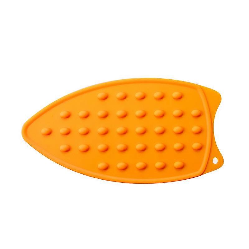 Silicone Iron Rest, Multifunction, Heat Resistant, Ironing Mat for Ironing Board, Compact Mat, Orange