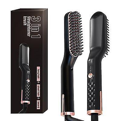 Eu Plug New Men's Beard Comb, Electric Styling Straight Hair Comb And Curly Hair Comb Az11463