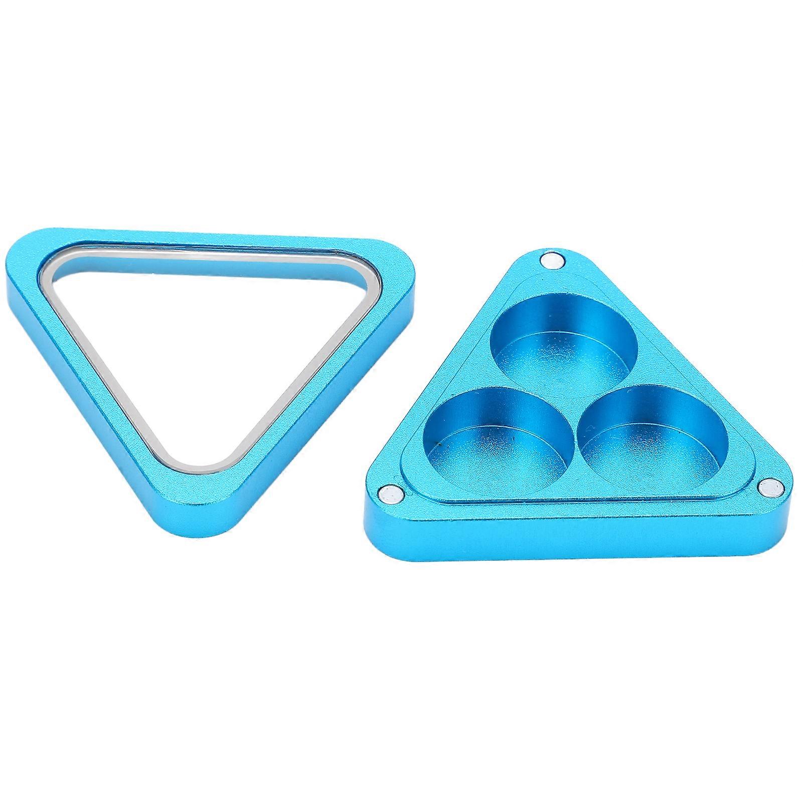 Billiards Cue Tips Storage Case Three Hole Aluminium Triangle Snooker Stick Pool Cue Tip Portable Case