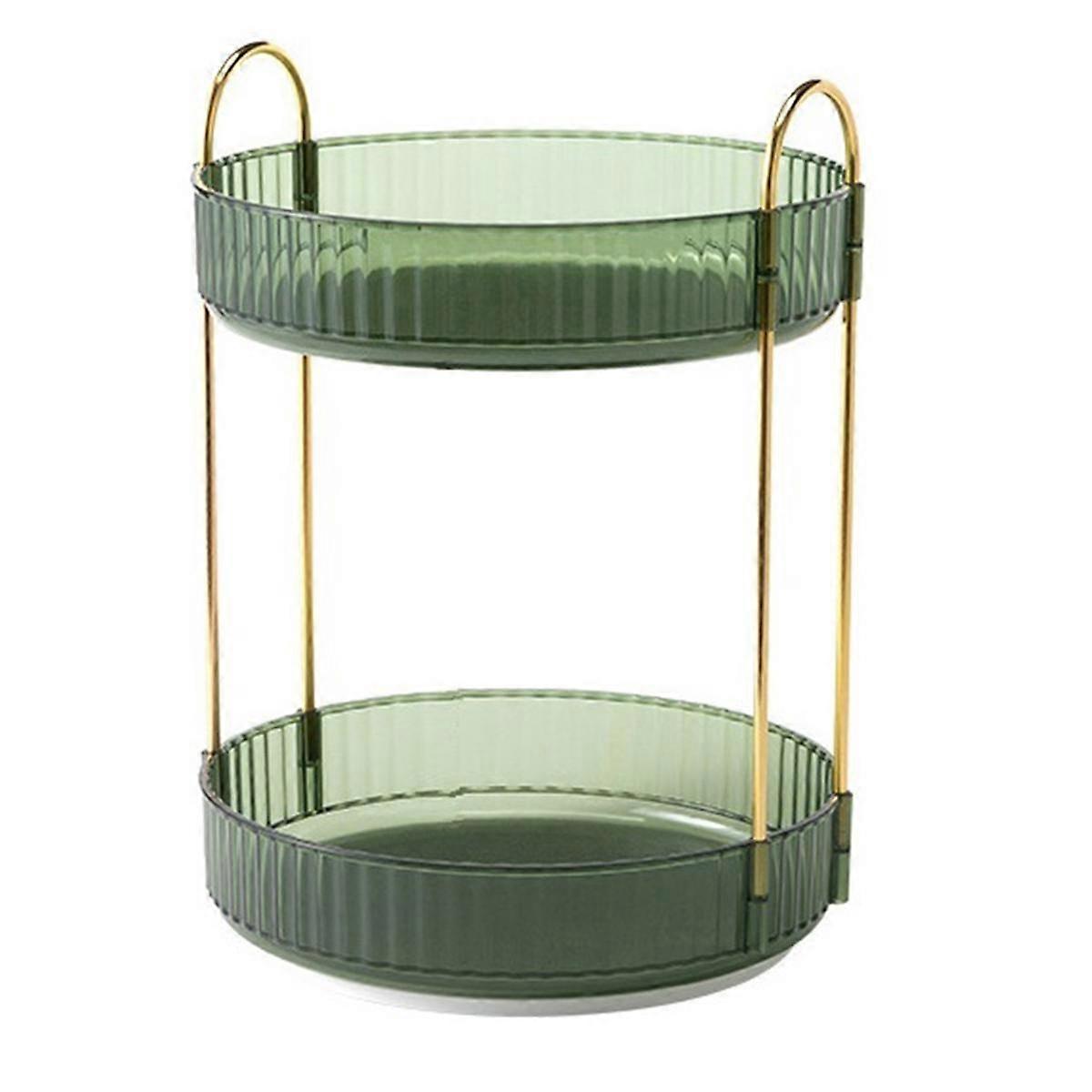 360-Degree Rotating Storage Tray Bathroom Countertop Organization Frame Skin Care Products Cosmetic Tissue Rack