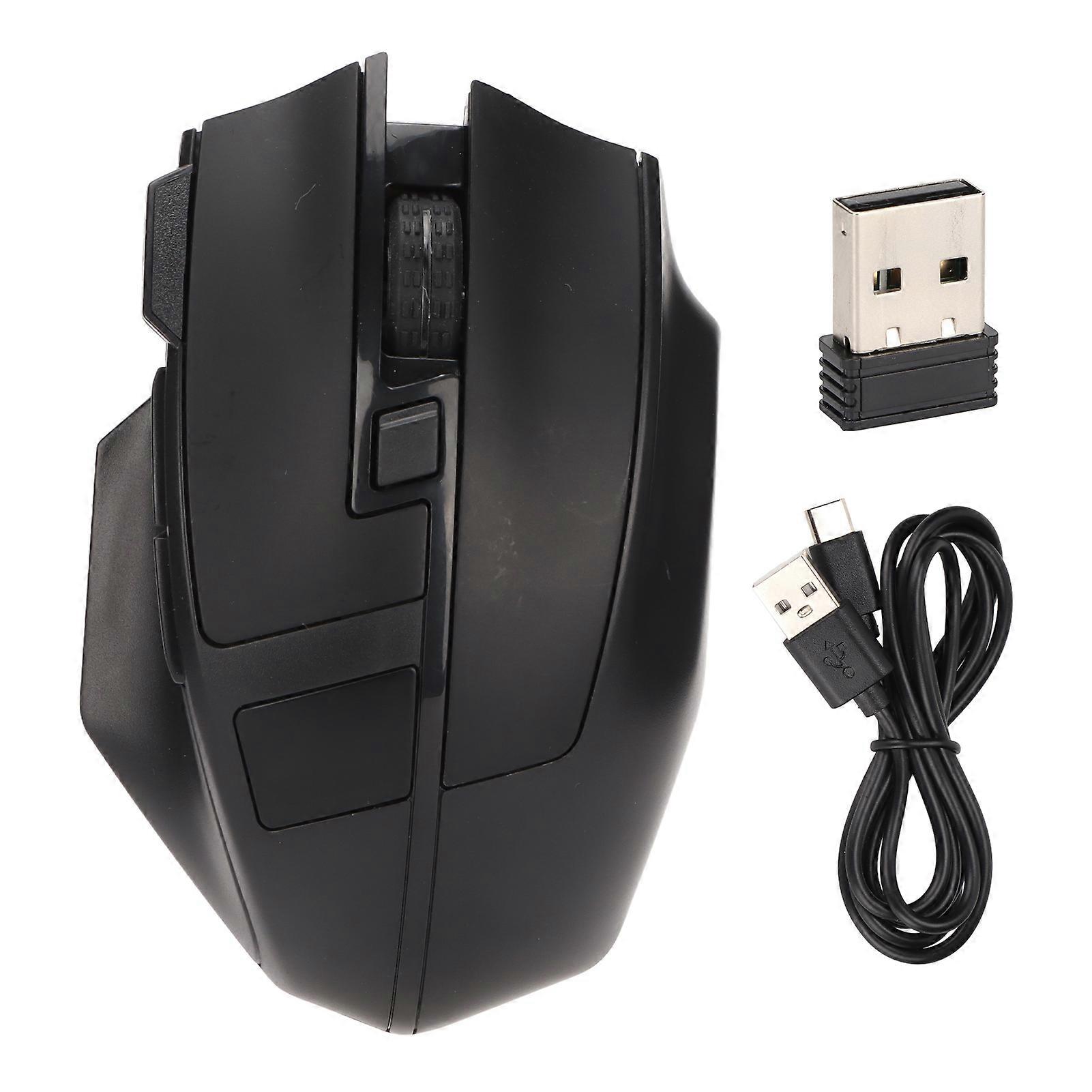 Wireless Mouse 2.4G Adjustable DPI USB Receiver Plug and Play Ergonomic Design Wide Compatibility Gaming Mouse