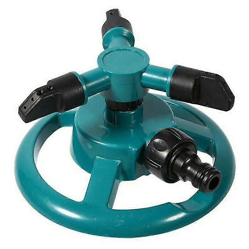 automatic watering irrigation garden rotating sprinkler green