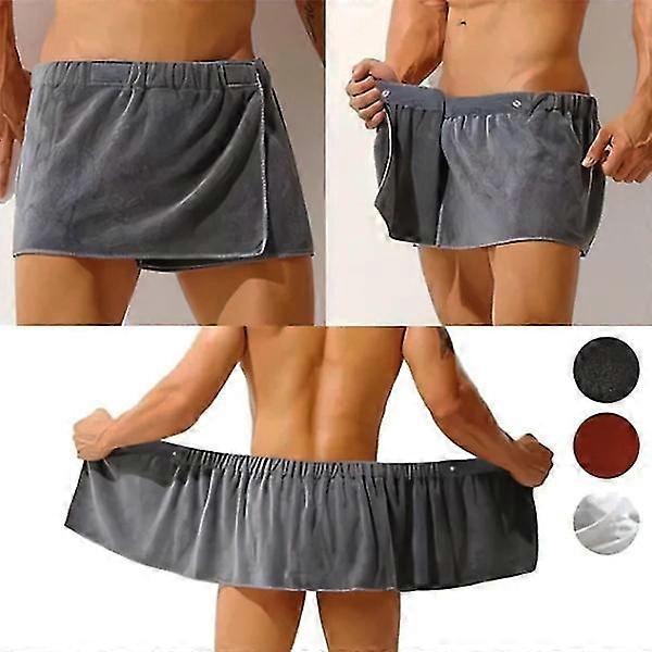 Serviette de bain douce et portable pour homme, short, serviette de plage en microfibre douce