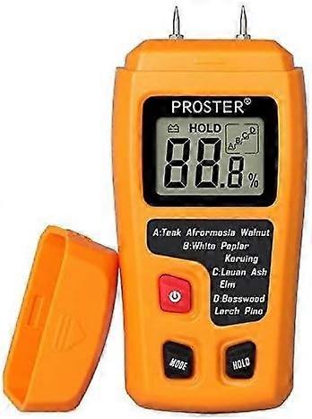 Moisture Meters for Logs Damp Meter with Battery LCD Display Wood Moisture Tester(Range 0-99.9%)