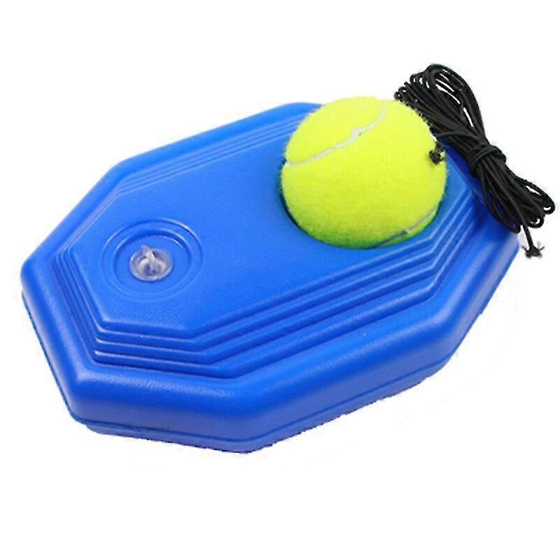 Single Training Tennis Training Device With BallBlack rope with base