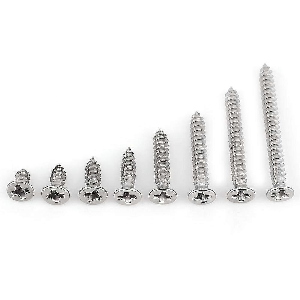 200pcs M3 Self-Tapping Screws,   Self-Drilling Screws Assortment Kit (Flat Head)