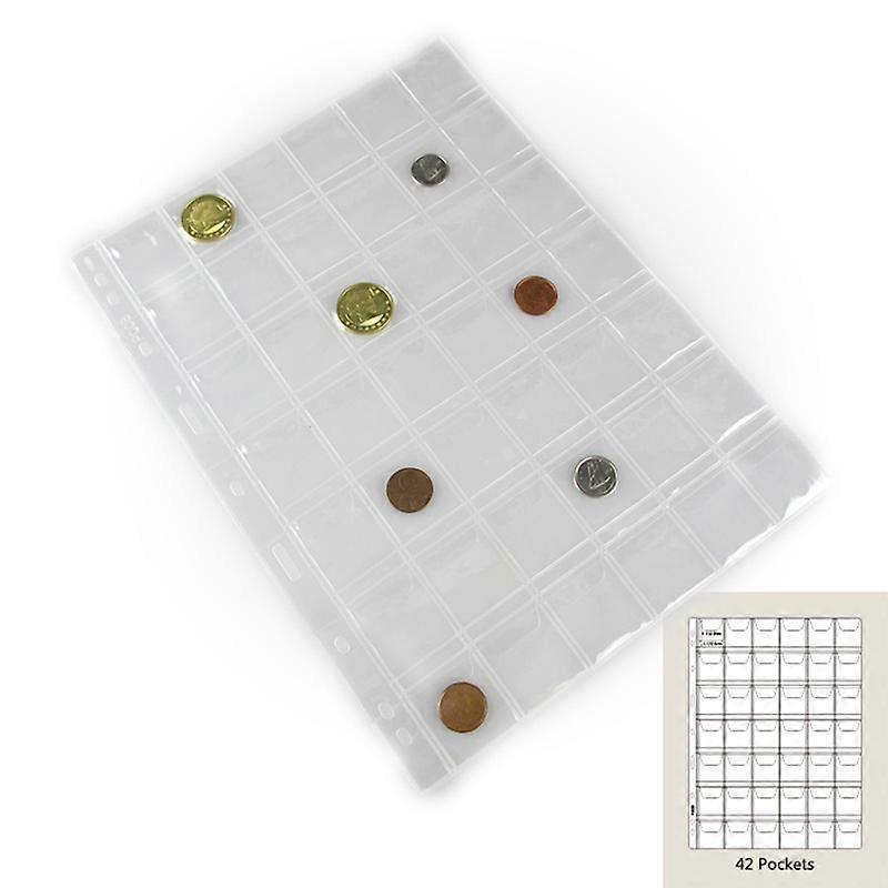 Lot x 20PCS, J3.0 Coin Collecting Pages 20 Sheets 20,30,42 Pockets Standard 9Hole Coin Inserts Collecting Sleeves for Coin