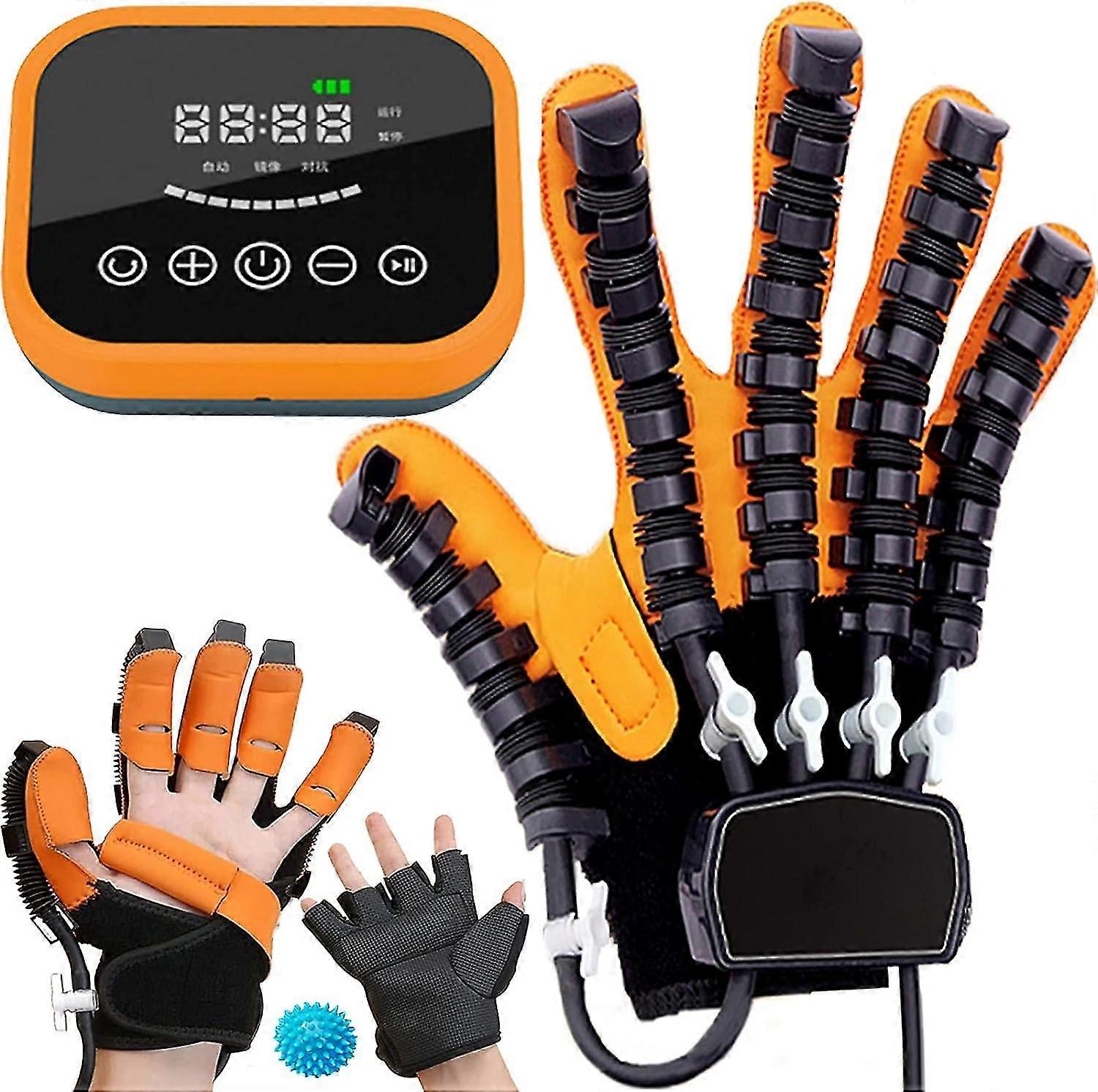 Rehabilitation Robot Gloves, Hand Dysfunction Patient Training Device Stroke Hemiplegia, Finger Exerciser Hand Strengthener Finger Orthosis For Relief