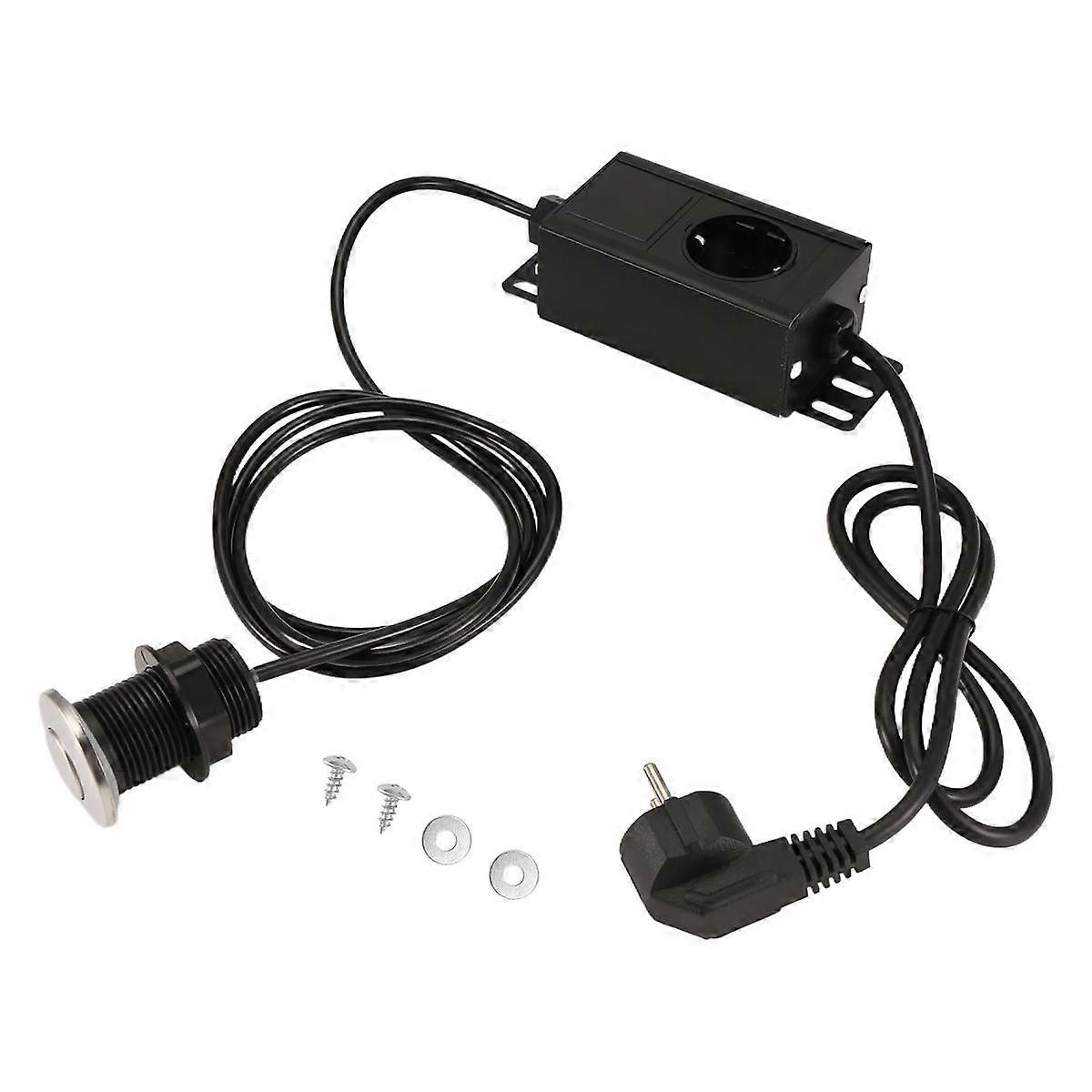 Garbage Disposal Air Switch Kit, Garbage Disposal Button, Garbage Disposal Switch Button, Waste Disposer On/Off EU Plug