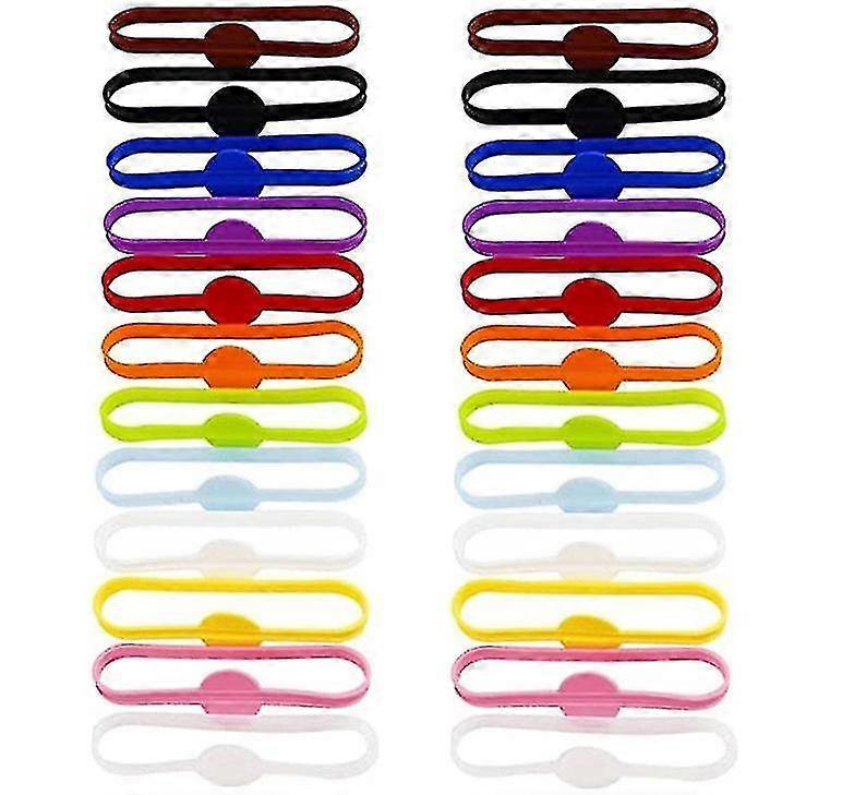 24pcs Silica Gel Wine Glass Identifier Glass Identifier