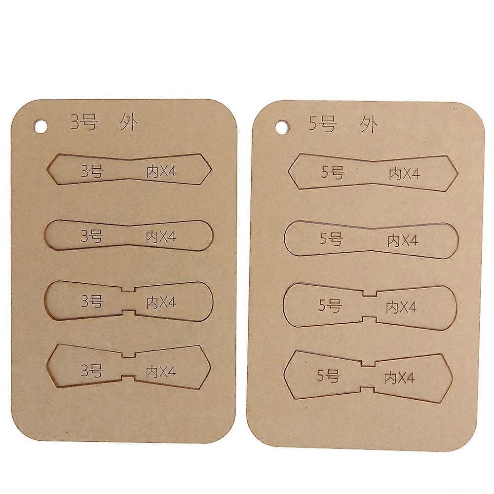10Pcs Leather Acrylic Template DIY HandMade Craft Zipper D Ring Pull Tabs Sheet Stencil Tools
