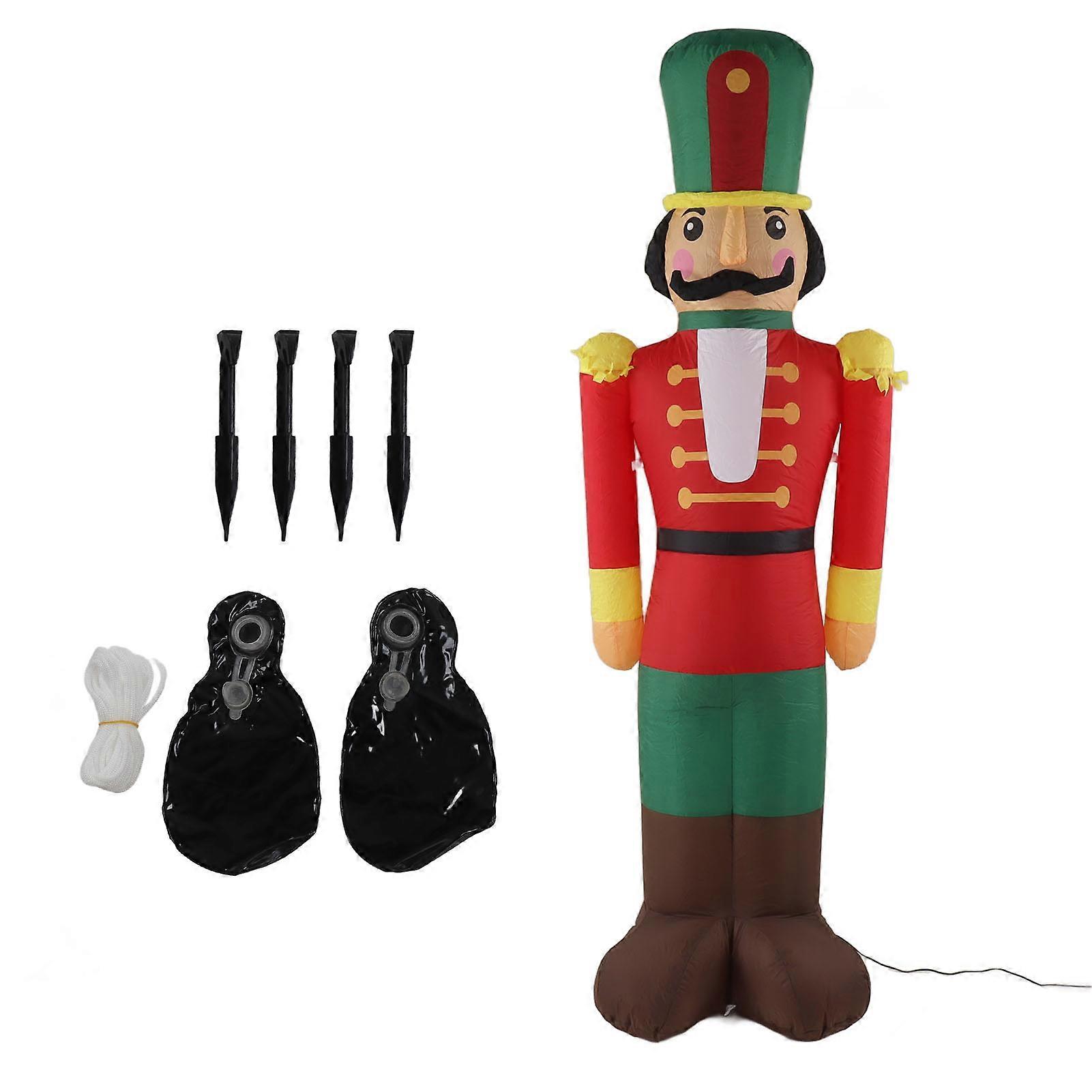 Decoração inflável do homem do Natal da decoração do jardim com tomada dos E.U. das luzes do diodo emissor de luz 110240V