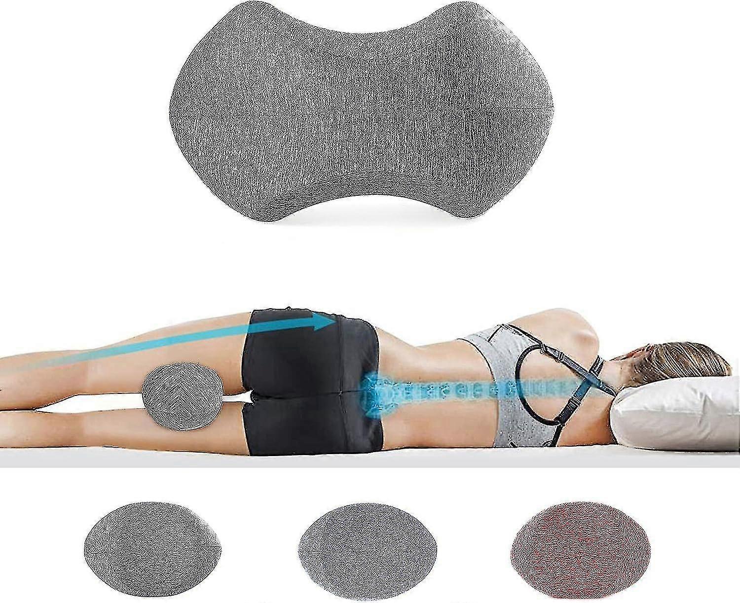 Cooling Memory Foam Knee Pillow for Side Sleepers - Relief for Lower Back, Sciatica, Hip Joints
