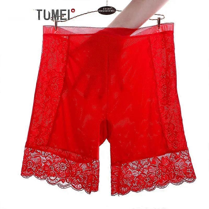 Női bugyi Csipke varrat nélküli biztonsági rövid nadrág Női s magas derékbőségű stretch rövidnadrág Rövidnadrág Karcsúsító fehérnemű Fehérnemű